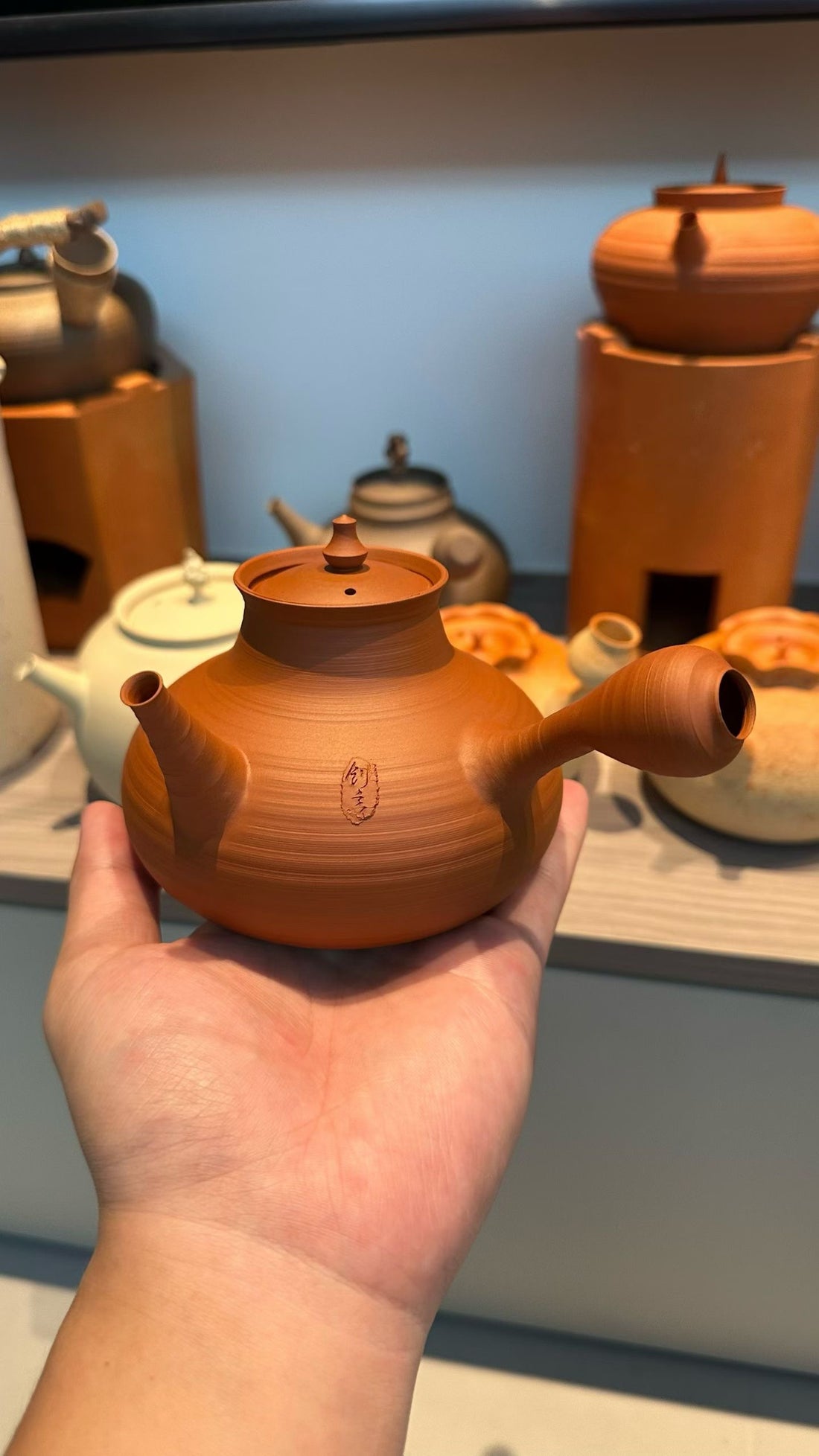 Terasilk Chaozhou Clay Kettle & Stove | Wheel-Thrown "Sha Diao" | Pristine White Ceramic & Red Sand Clay Set