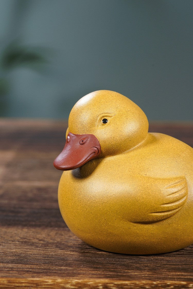 New tea set offerings | Adorable purple clay-colored ducks
